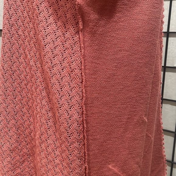 Natural Reflections Rust FRENCH TERRY OPEN FRONT CARDIGAN SIZE M - Picture 4 of 12